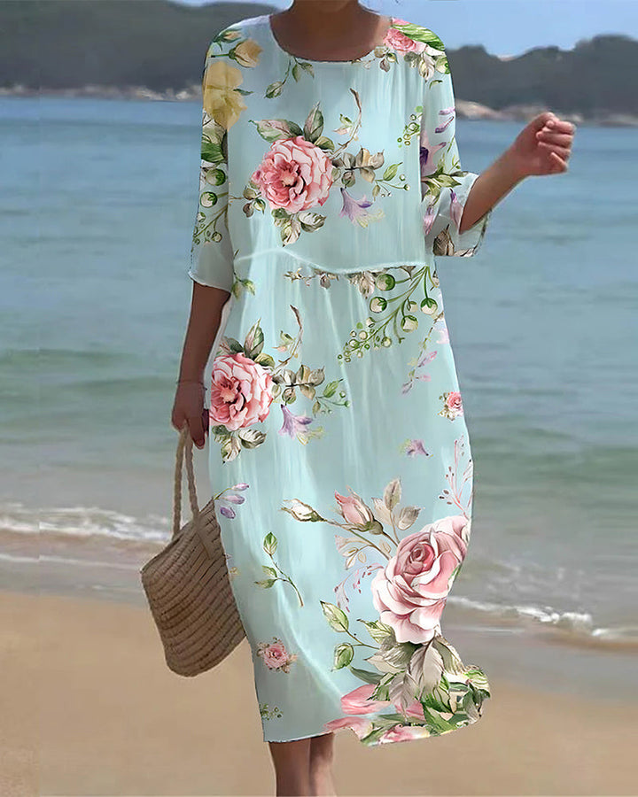 Martha - Elegant Floral Dress