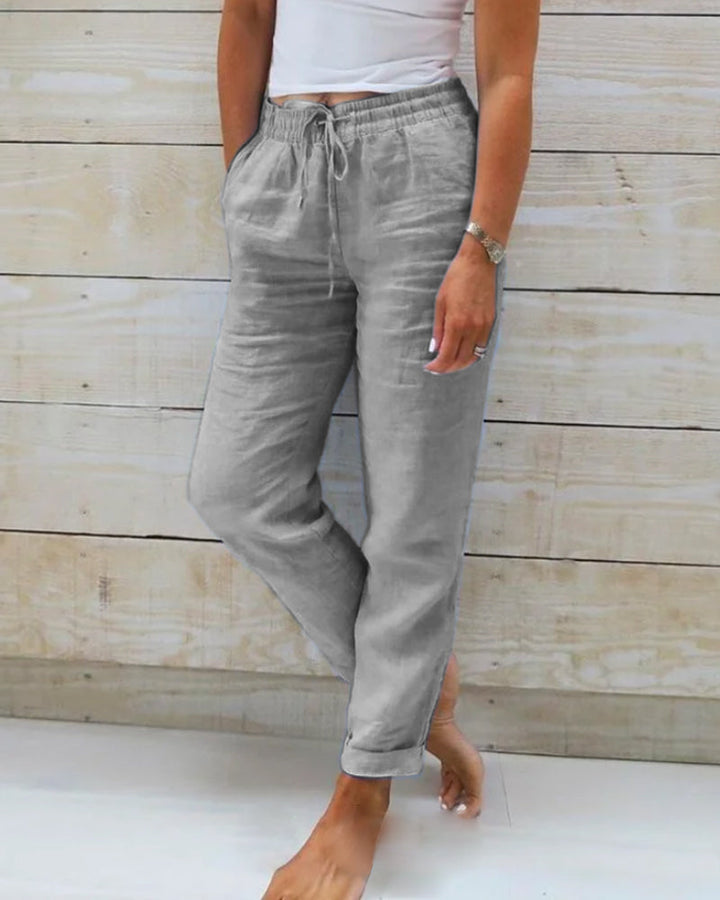 Isla™ | Relaxed Fit Linen Joggers