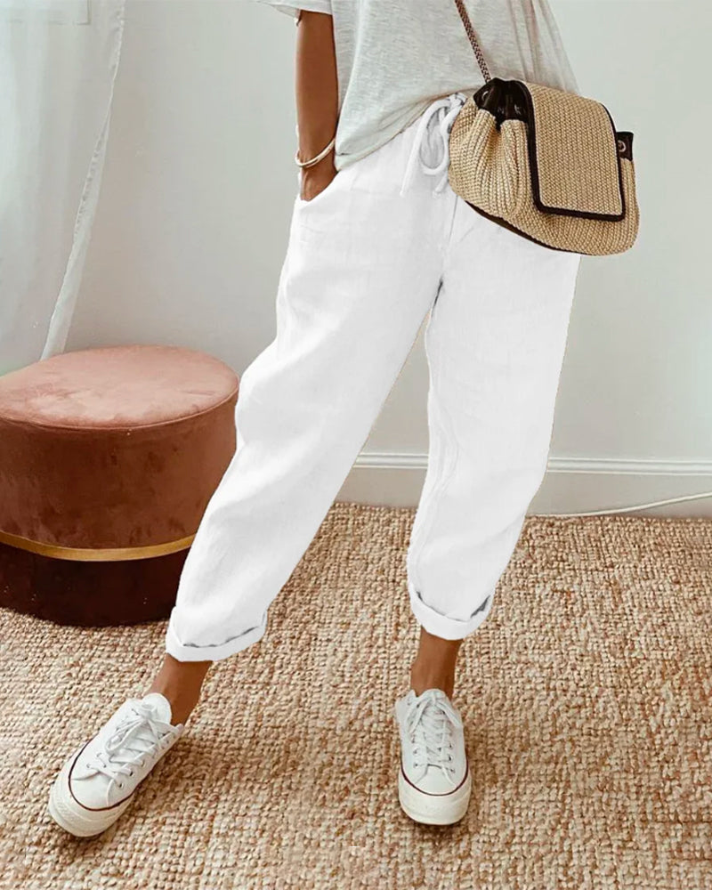 LUCY - Anti-Sweat Luxe Linen Pants