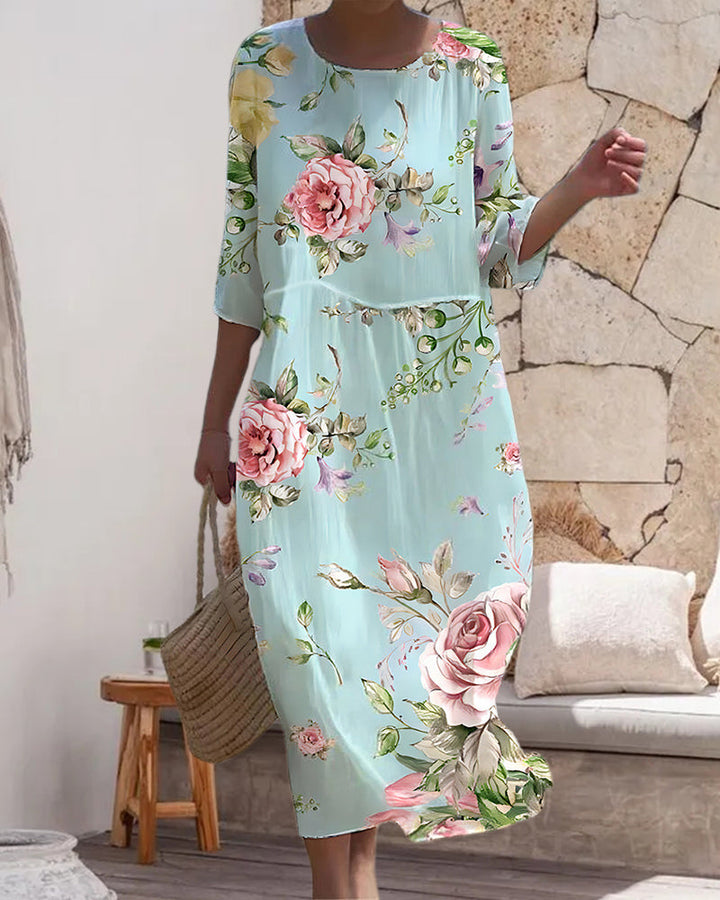 Martha - Elegant Floral Dress