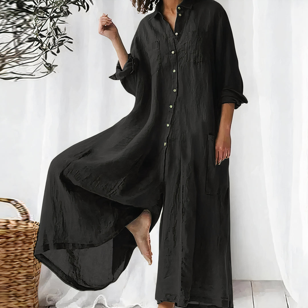 Emmy - Fancy oversized linnen jumpsuit