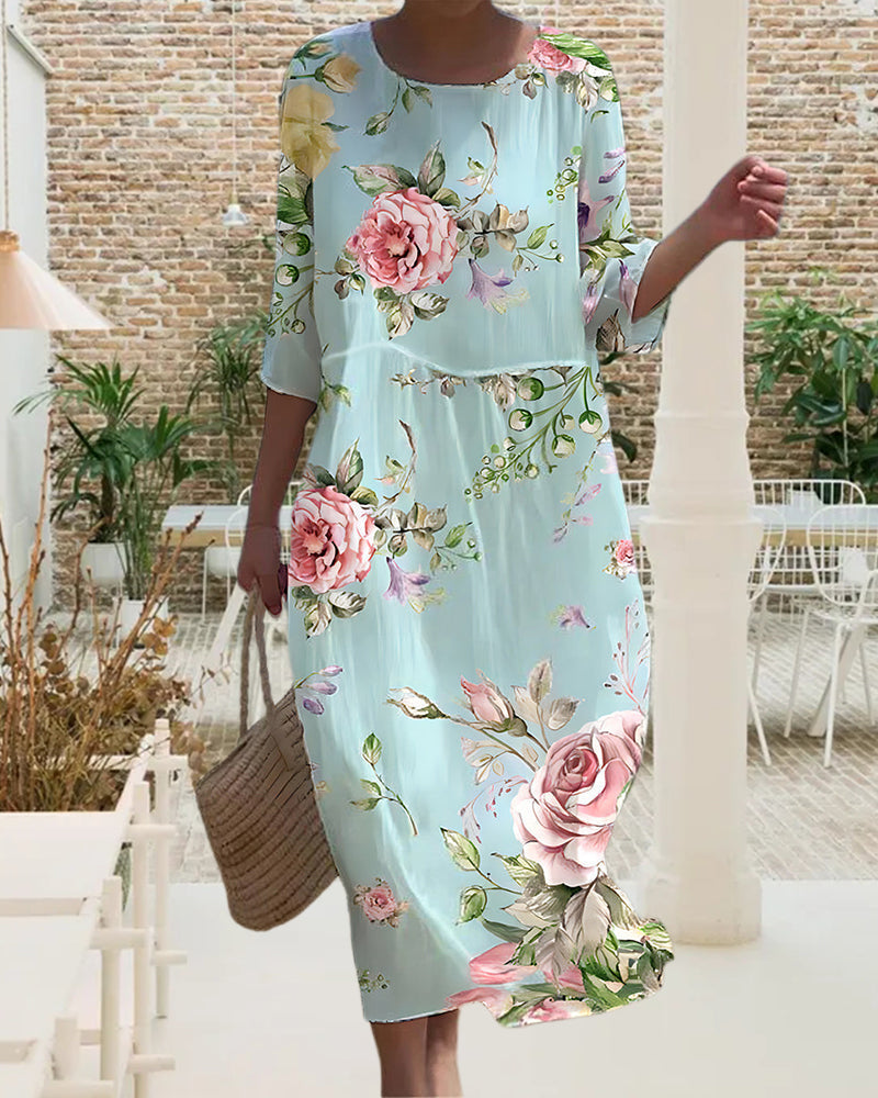 Martha - Elegant Floral Dress