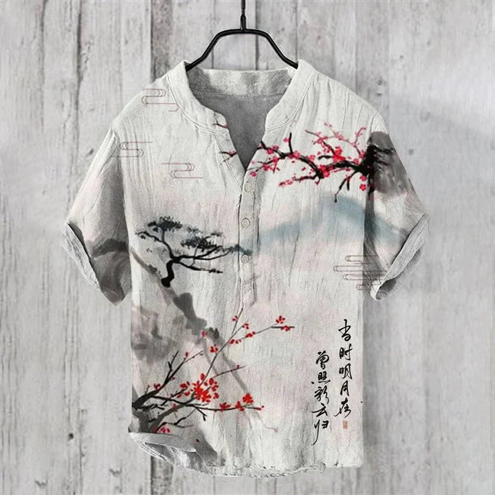 Allen™ | Artistic Linen-Silk Shirt