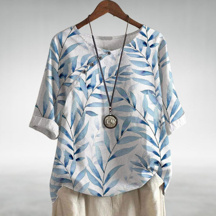 Helene™ | Casual Relaxed Floral Women's Shirt