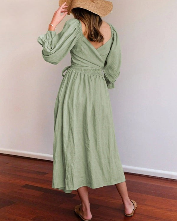 Bente - French Dress with Folded Sleeves